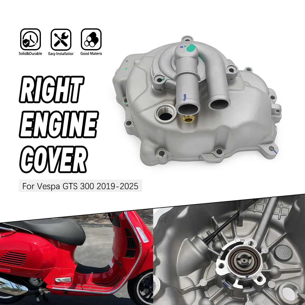 

Right engine cover Stable For Piaggio Vespa GTS 300 GTV MP3 300 2019 2020 2021 2022 2023 2024 2025 Motorcycle Accessories