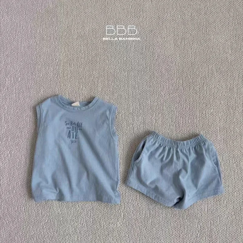 New Baby's Sets Children's Clothing Soft Comfortable Thin Cotton Vest Shorts Casual Set Summer Sleeveless T-shirt Sweatshirt