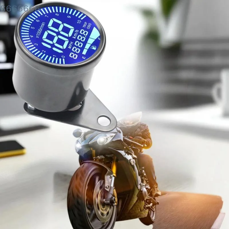 Medidor modifiável para scooter de motocicleta com velocímetro LED digital universal, odômetro, medidor de combustível