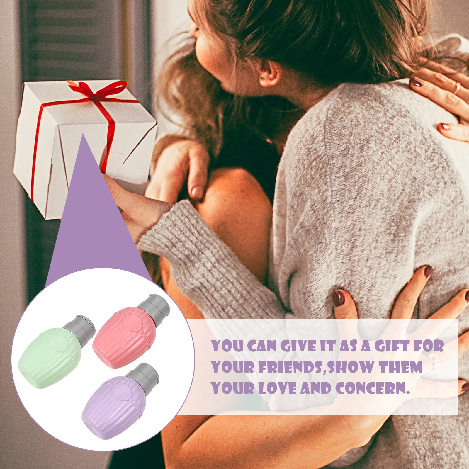 3Pcs 매니큐어 리무버 병 펌프 디스펜서 휴대용 매니큐어 액체 저장 네일 살롱 용품