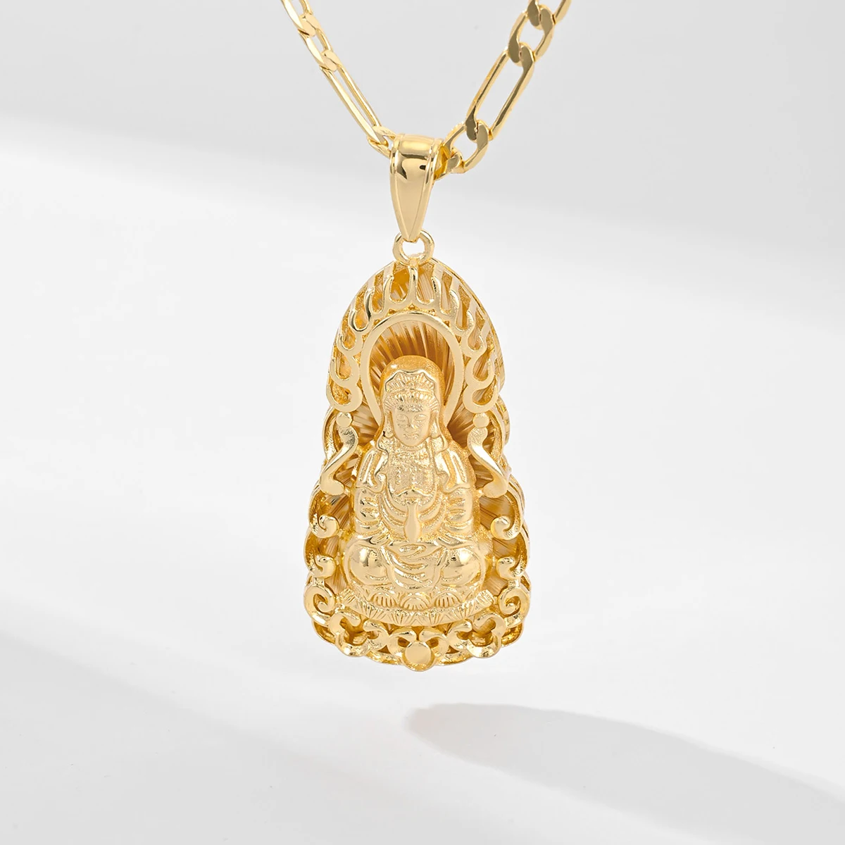 Guanyin Pendant Necklace Currents Luxury Suitable For Gift Family Formal Occasion Or Daily Wear Wholesale Available