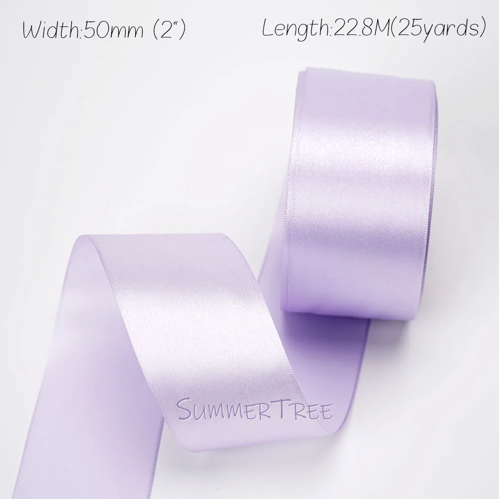 Lila Satinband 25 Yards 22,8 Meter 6 mm 10 mm 15 mm 25 mm 38 mm 50 mm Hellviolett für handgefertigte DIY-Geschenkverpackung Halloween-Dekoration – Detail 4