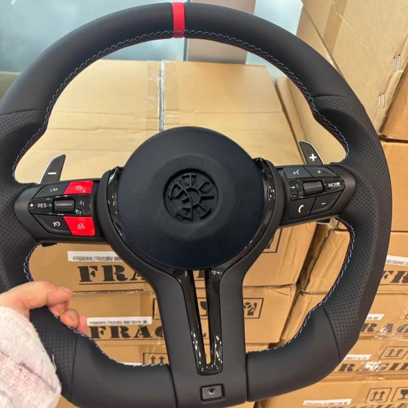 Red M1 M2 Car Steering Wheel For BMW E90 M6 M3 F20 F30 F22 F01 F10 M2 F87 M3 F80 M5 X3 F25 F82 F15 E70 E90 E71 E60 X5 E70