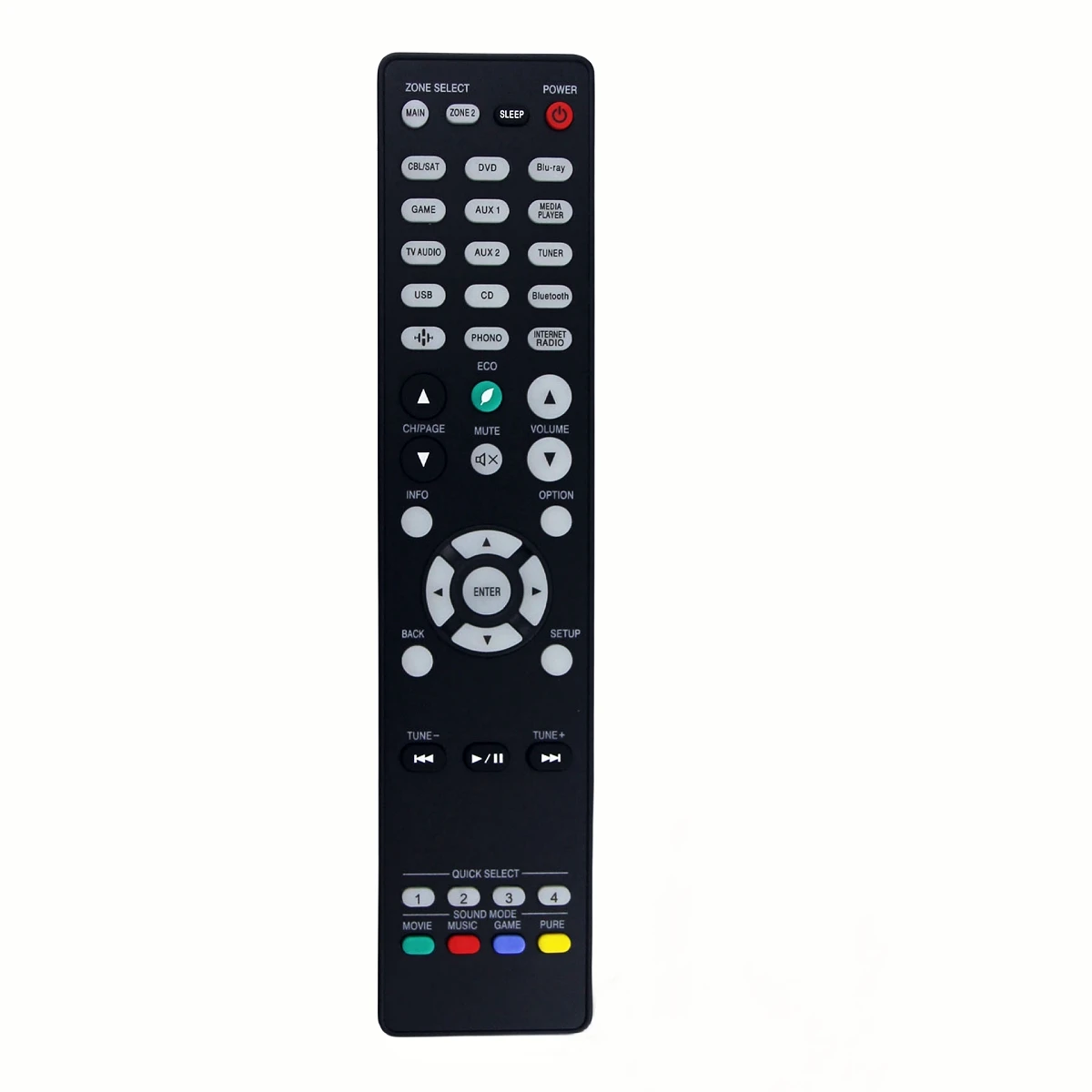 New Remote Control for Denon AVR-X3300W, AVR-X3400H, AVR-X3500H, AVR-X360 AVR-S640H, AVR-S650H, AVR-S730H, AVR-S740H AV Receiver