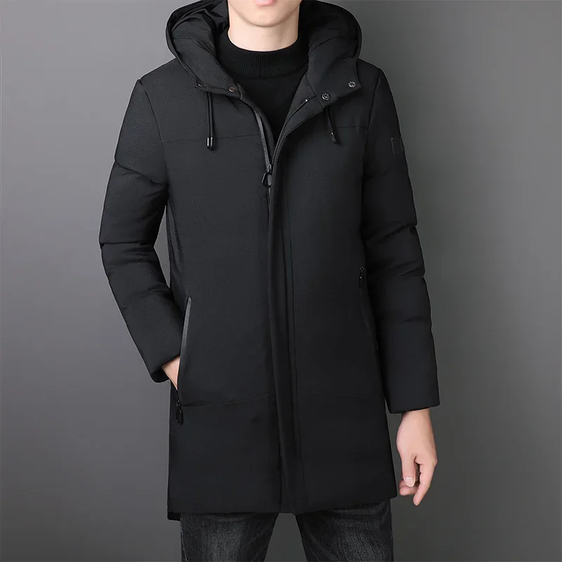 High Quality Fashion Pike Jackets Men Thicker Windbreaker Jackets And Coats Winter Long Down Jackets For Men Casual Winter Coats