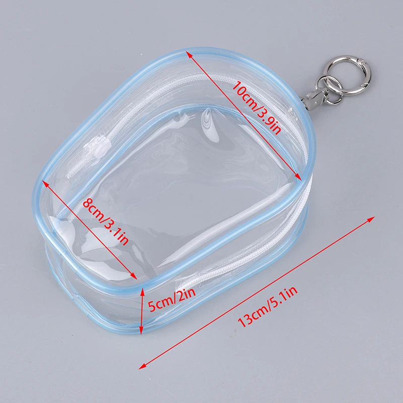 Caixa misteriosa transparente para exibição de brinquedos Estojo de armazenamento Bolsa para chaveiro Engrossar carteira Cute Doll Bag Organization