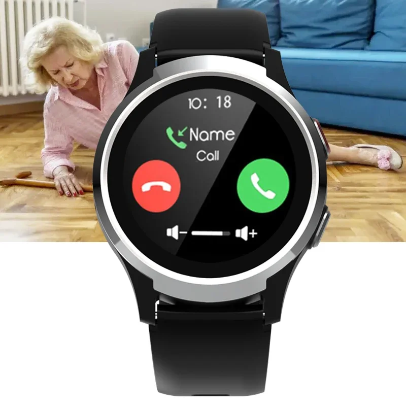 4G Elderly care smart watch Fall Detection Heart Rate SOS smart watch with Alarm system GPS LBS wifi Location for Elderly People