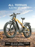 RANDRIDE YX80M-2 Electric Bike 2000W Double Motor 48V 20AH Battery 26\