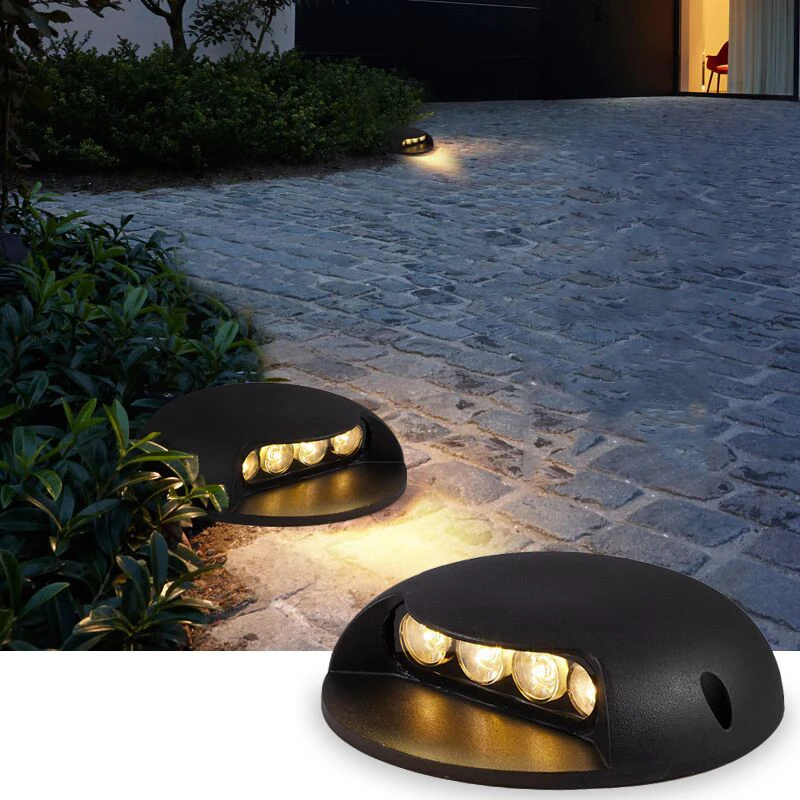 Waterproof LED Underground Lamp Outdoor Decorative Aluminium Buried Lamp for Plaza Garden Lawn Path Stair Lights AC85-265V