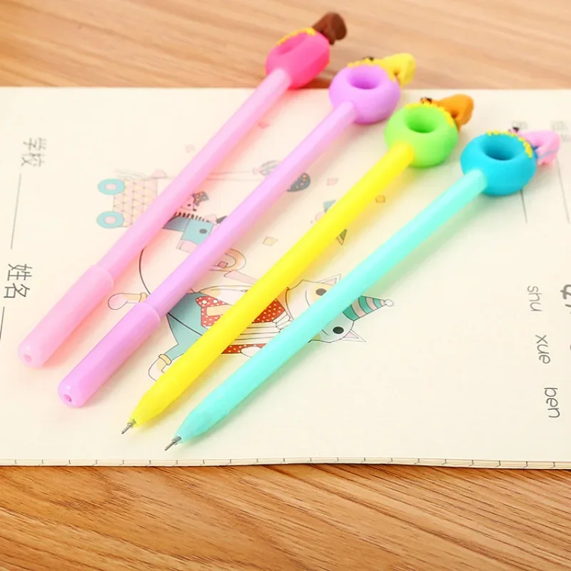 

30PCS Learning Stationery Cartoon Polar Bear Doughnut Gel Pen Cute Student Creative Office Pen