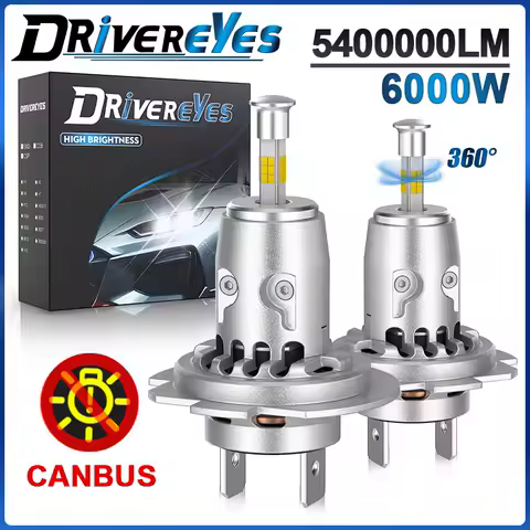 2Pcs 300W 80000LM Led Light 3D H7 H4 H11 LED Car Headlight Canbus H8 9005 HB3 9006 HB4 for Car 360 Turbo HeadLamp Wireless 6000K