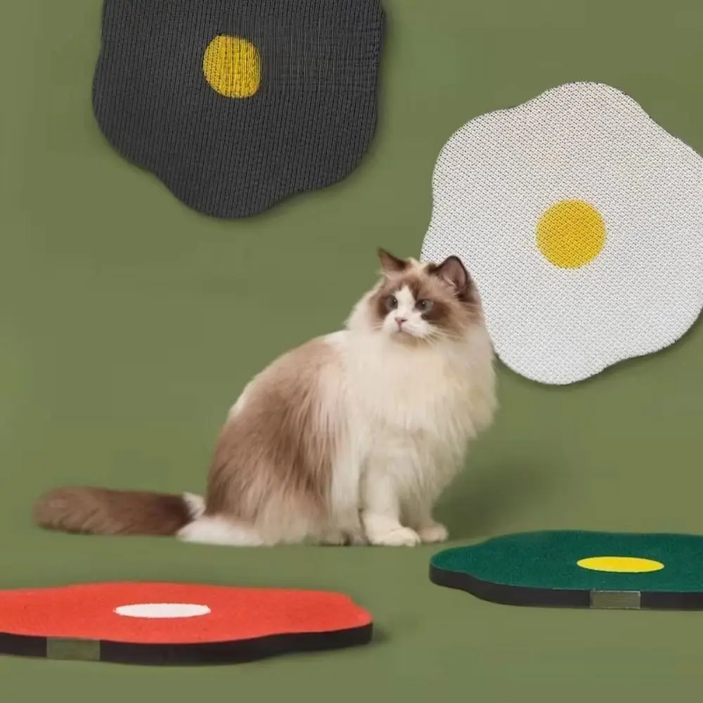 

Flower Shape Cat Scratching Board Furniture Protector Wall Mounted Scratch Pad For Cats Detachable Space Saving