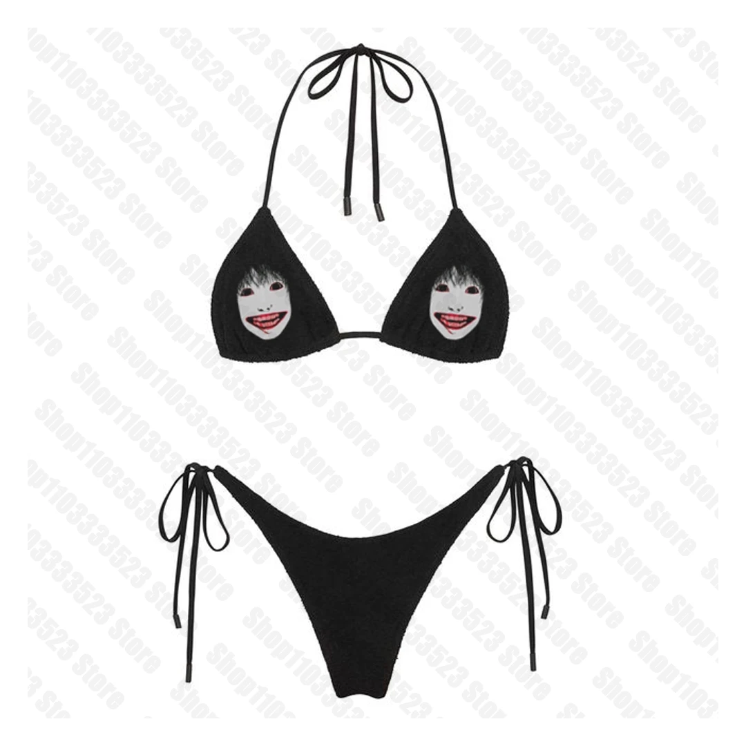 Sexy bikini Aesthetic Streetwear Graphic Sexy bikini Goth Punk Printing Sexy bikini Y2k Fairy Trashy Printing Sexy bikini 2000s