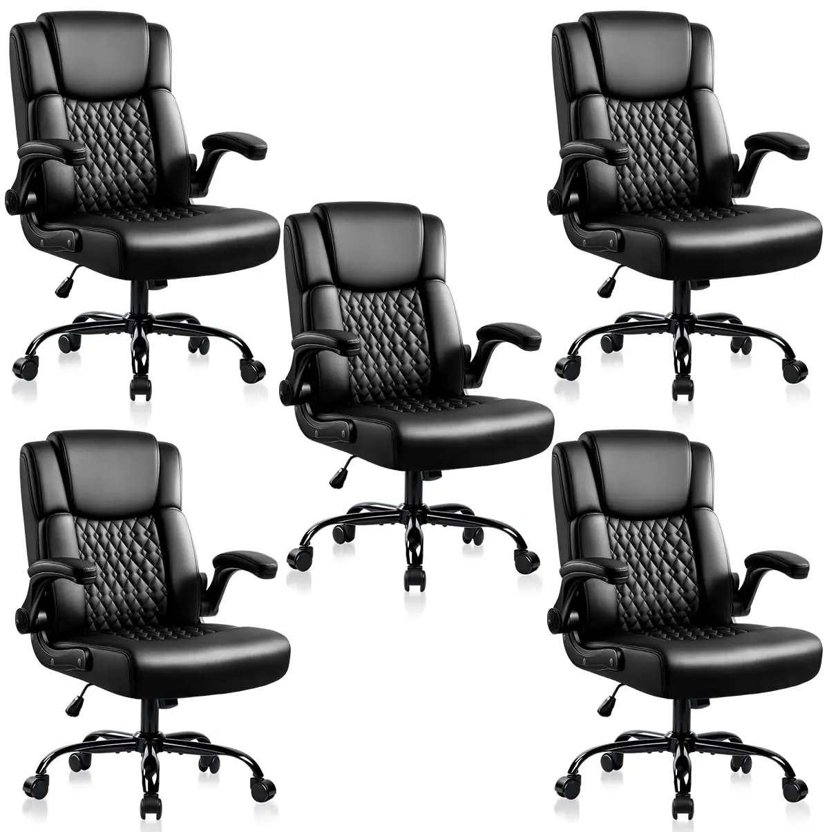 

Leather Office Desk Chair,Ergonomic Office Chair with Lumbar Support,Computer Chair,Executive Leather Chair with, Customized