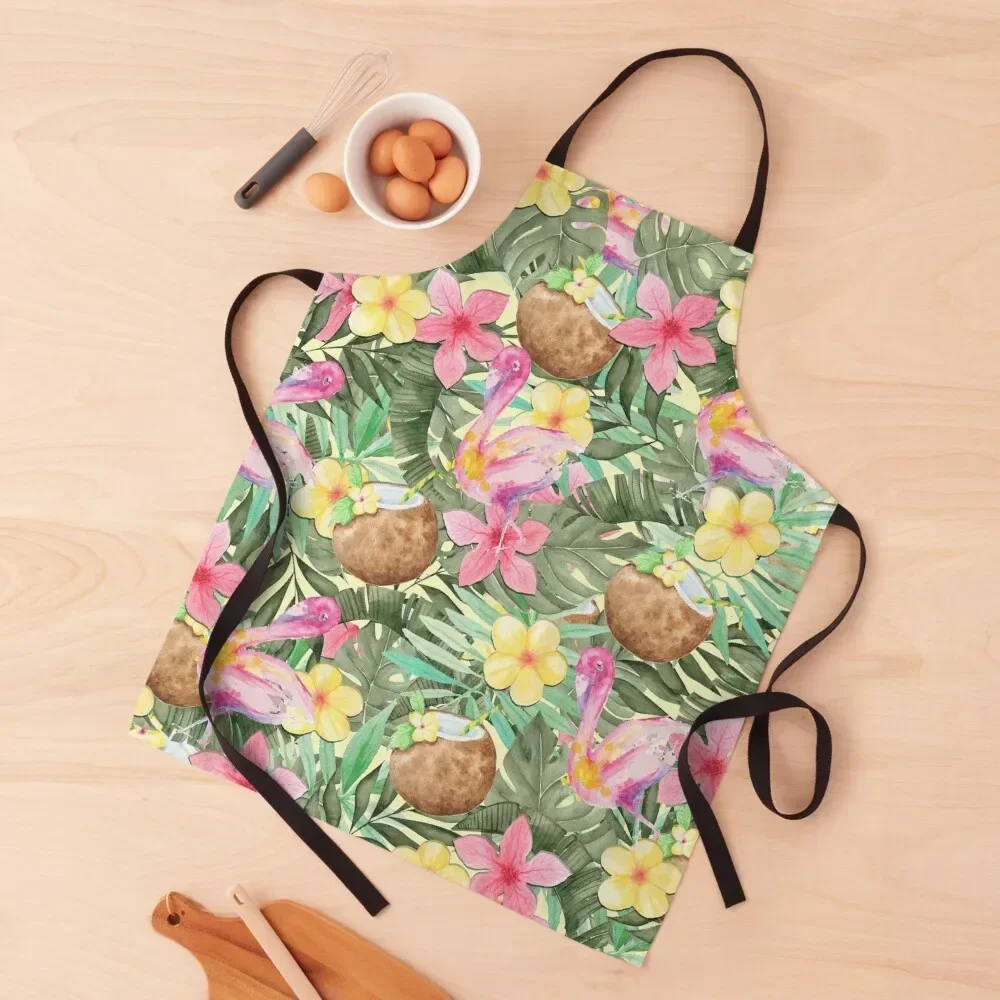 

Tropical coconut pattern Apron christmas decoration Home And Kitchen Apron