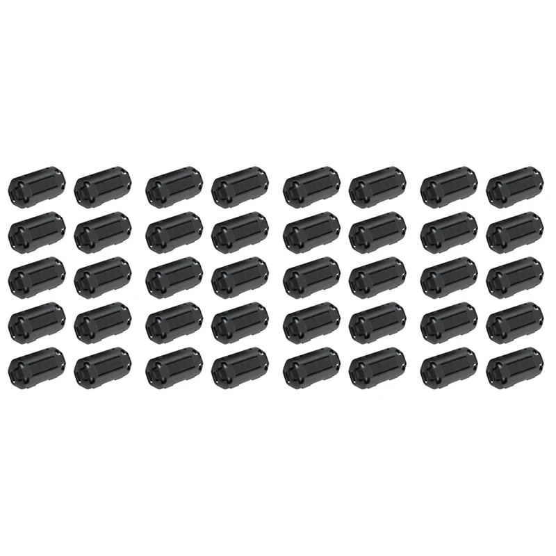 HOT! 40 Pcs Movable 7Mm Inner Diameter Black Ferrite Core Ring Cable Clip