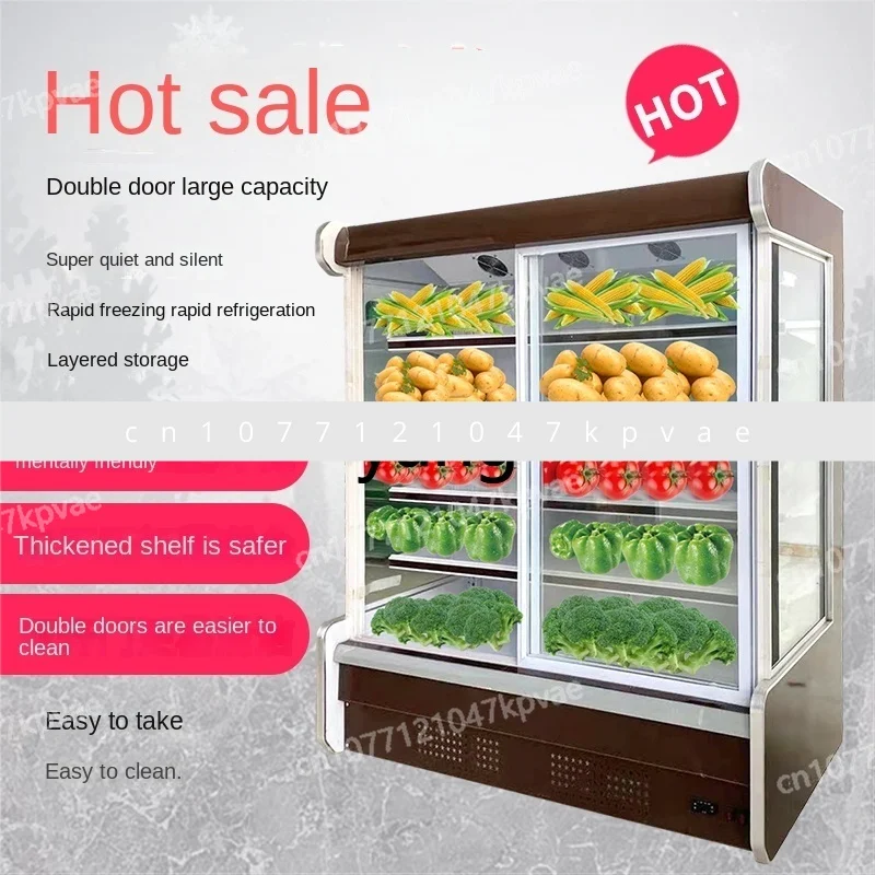 L'm'm Commercial Wind Screen Counter Fruit Fresh Cabinet Air Cooled Display Cabinet Refrigerated Cabinet