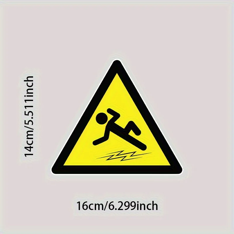 Slippery Floor Warning Signs Bumper Sticker Decals