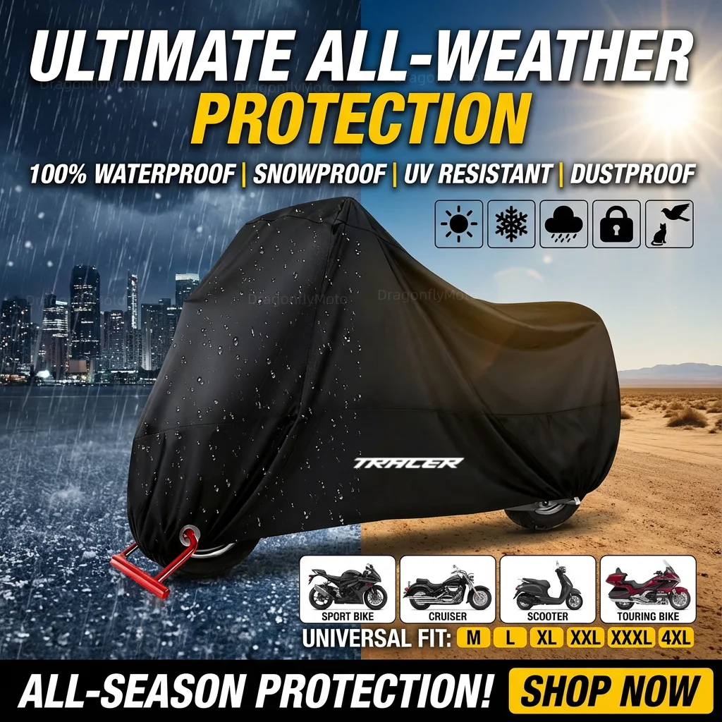 For YAMAHA TRACER 900GT Tracer 700 900 GT Tracer700gt MT09 MT07 2021 Motorcycle Cover Outdoor Dust-proof Waterproof Rain Cover