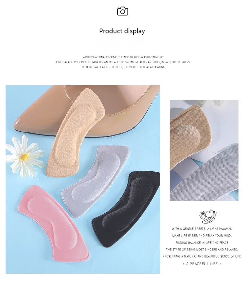 Frauen-Einlegesohlen für Schuhe, High-Heel-Aufkleber, Größe anpassen, selbstklebende Fersen, Einsatz, Fußschutz, Aufkleber, Schmerzlinderung, Fußpflege-Pad – Detail 9