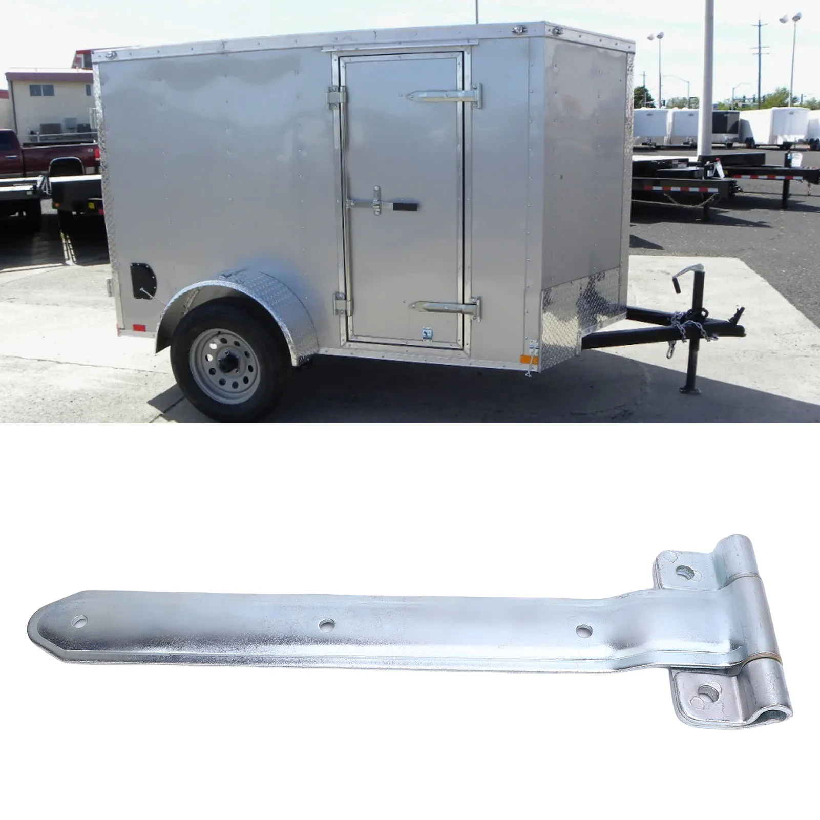 

Trailer Door Hinge Side Door Enclosed Trailer Hing Metal Prevent Wear 16in Enhance Smoothness Flexible Unique for Garden Doors