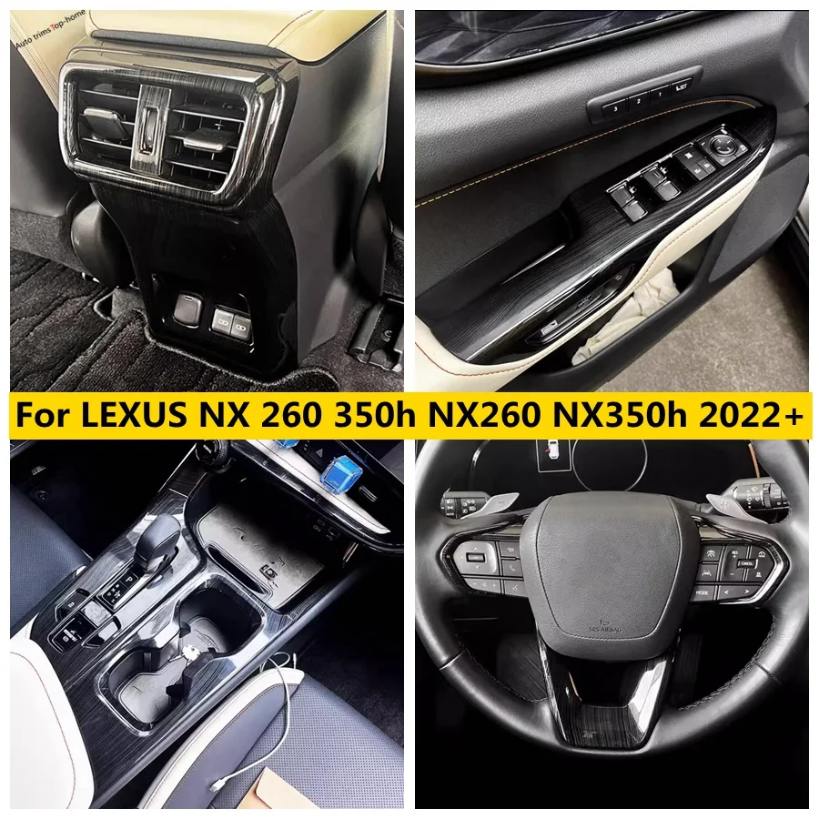 Gear Box Window Lift Button Air Conditioning Outlet AC Vent Steering Wheel Cover For LEXUS NX 260 350h NX260 NX350h 2022 - 2024