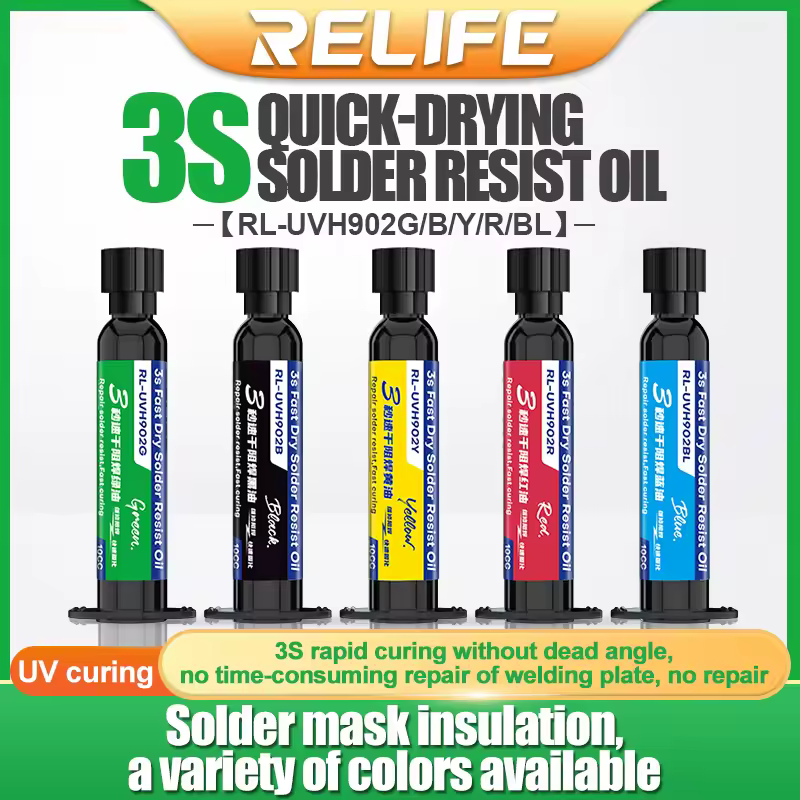 RELIFE RL-UVH902 3 Seconds Quick Dry Oil For Phone Motherboard Flying Line Repair Jumping Wire UV Quick-drying Curing Oil Tool