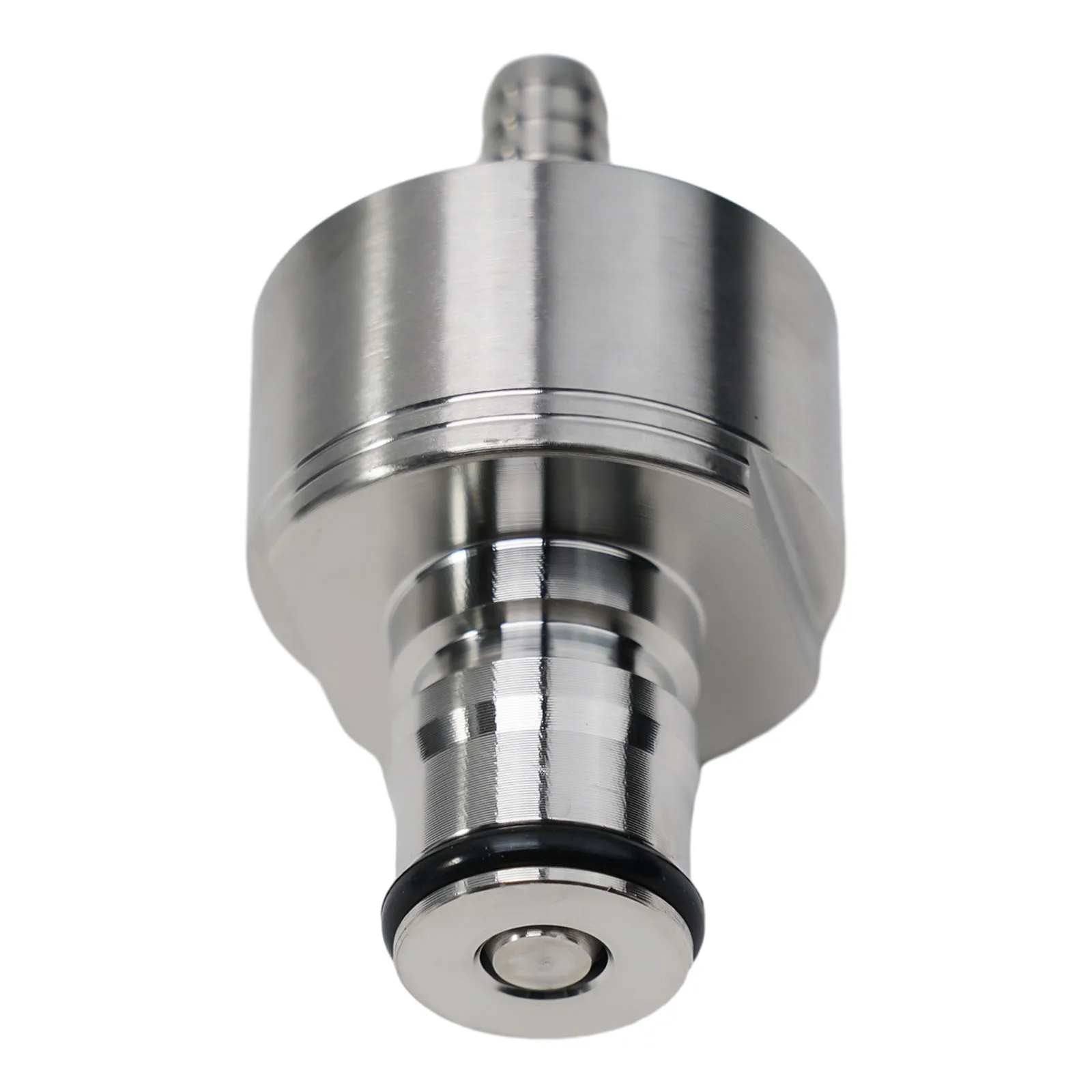 Carbonation Cap for Home Brewing Beverages Such as Beer and Juice Made of Stainless Steel with Ball Lock Connection