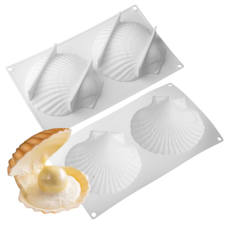 Meibum Marine Theme Cake Silicone Molds Shell Pearl Design Baking Mold Cake Decorating Tools Food Grade Kitchen Supplies