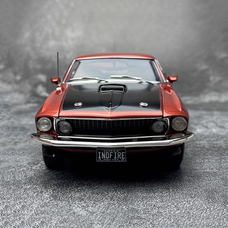 ACME1:18 Mustang Mach1 1969 muscle car vintage car simulation alloy car model