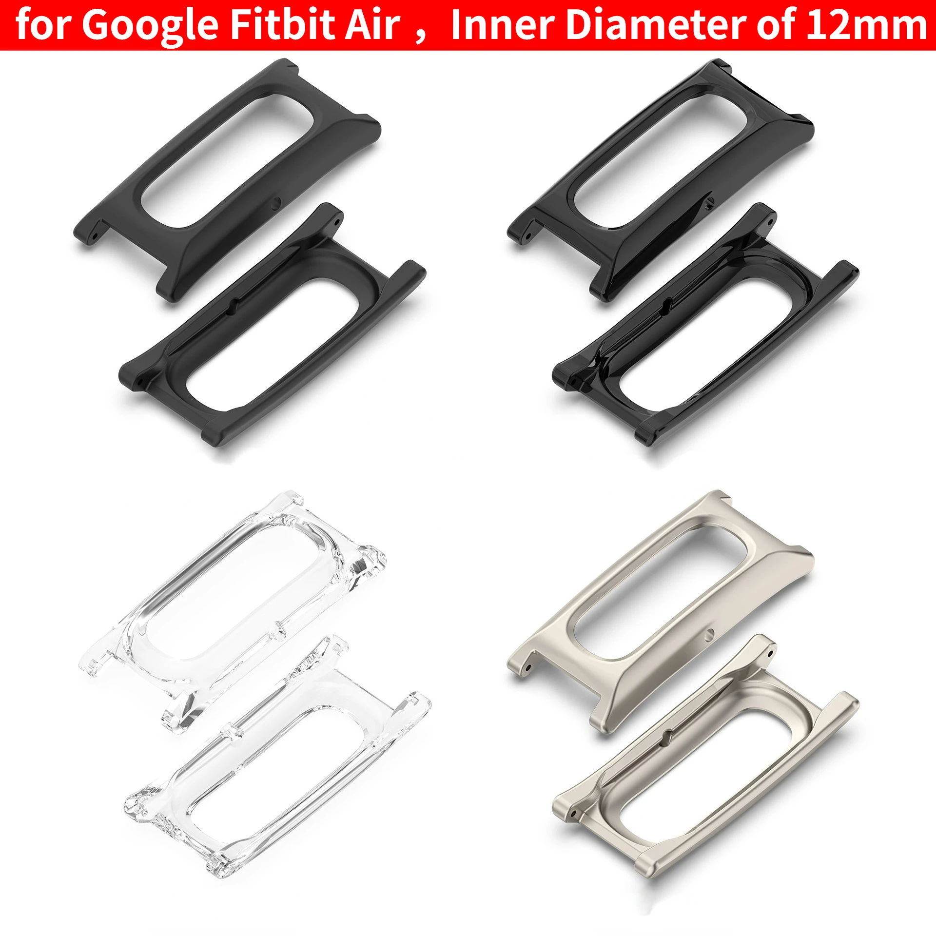 Watch Band Connector - 12mm Inner Lug Adapter Case for