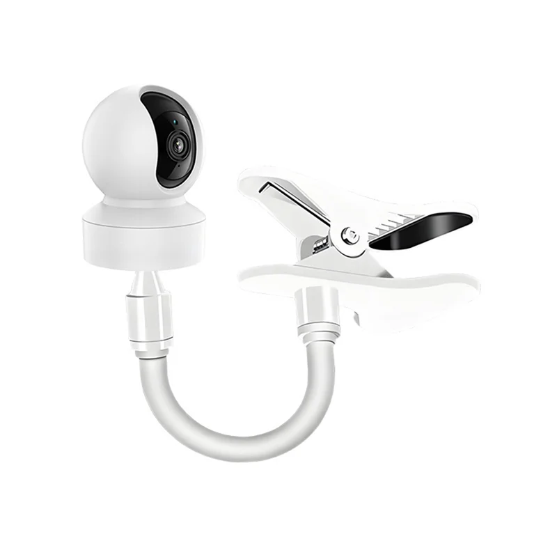 Flexible Twist Mount Webcam Stand Universal Clip Mount No Punching Attach Crib For Baby Monitor Home Bracket B