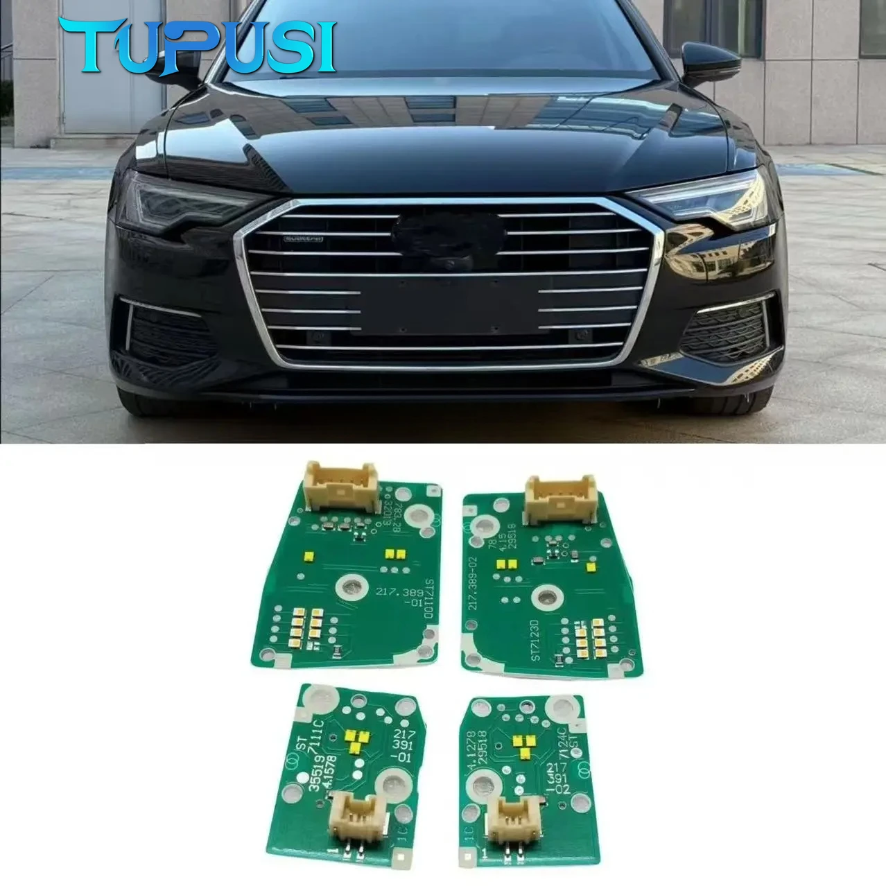

Белые платы DRL для Audi A6 C8 2019-2021: модули светодиодных фар, дневных ходовых огней и указателей поворота, светодиодные чипы