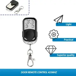 433MHz Smart Copy Duplicator Metal Push Button Remote Control Transmitter ABCD 4Button Garage Door Opener Remote 1pc