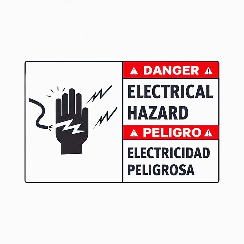 Car decoration decal sticker Danger Electrical Hazard Warning Car Stickers Do Not Touch Decal 15CM PVC KK