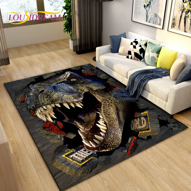 

Children Cartoon 3D Dinosaur Area Rug Large,Carpet for Living Room Bedroom Sofa,Kitchen Doormat Non-slip Floor Mat Tapis Salon