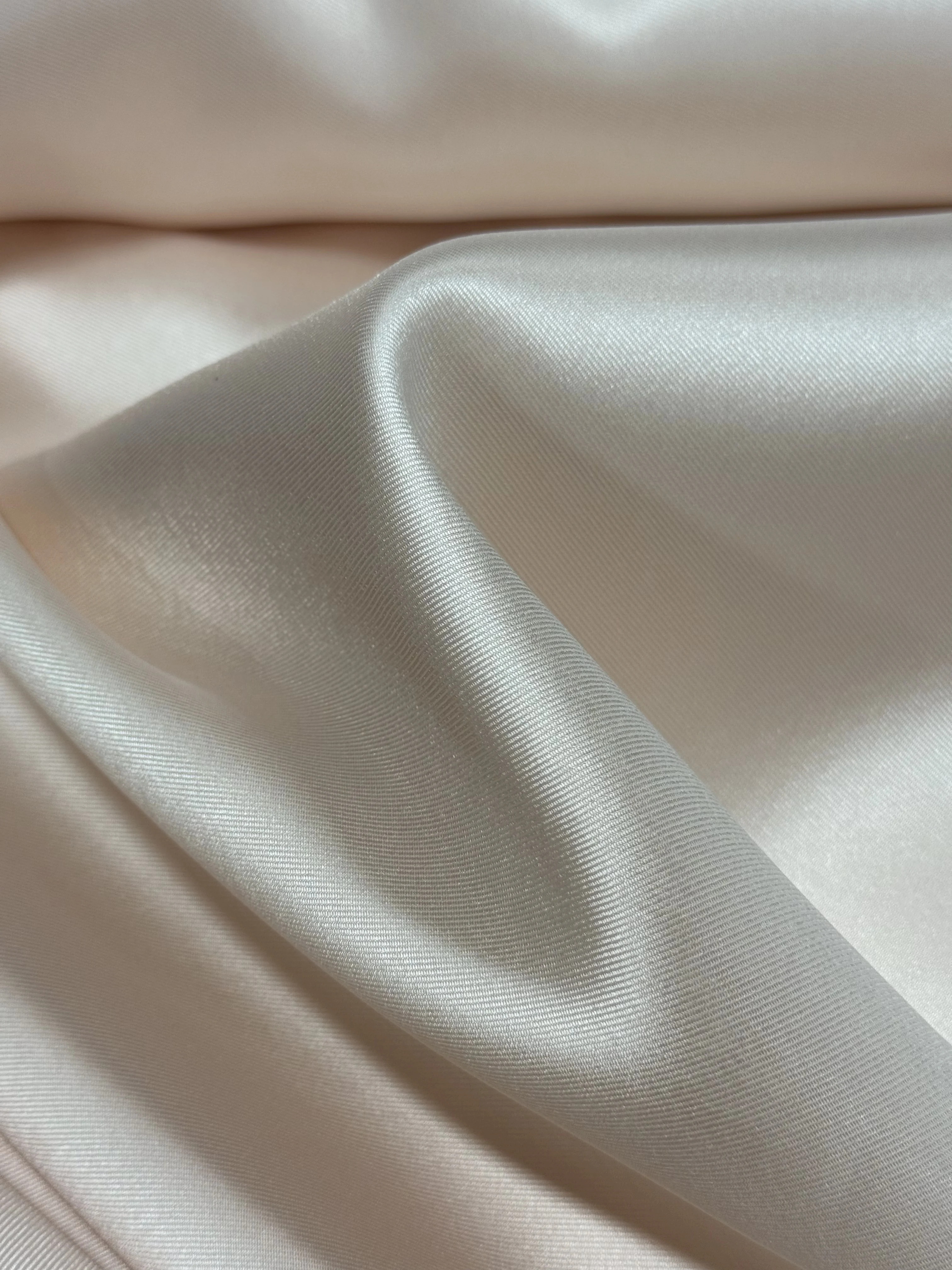 Ivory  Champagne Mikado Twill Satin Fabric Hard Structured Satin Material for Wedding Gown Bridal Dress Suit  Designer DIYSewing