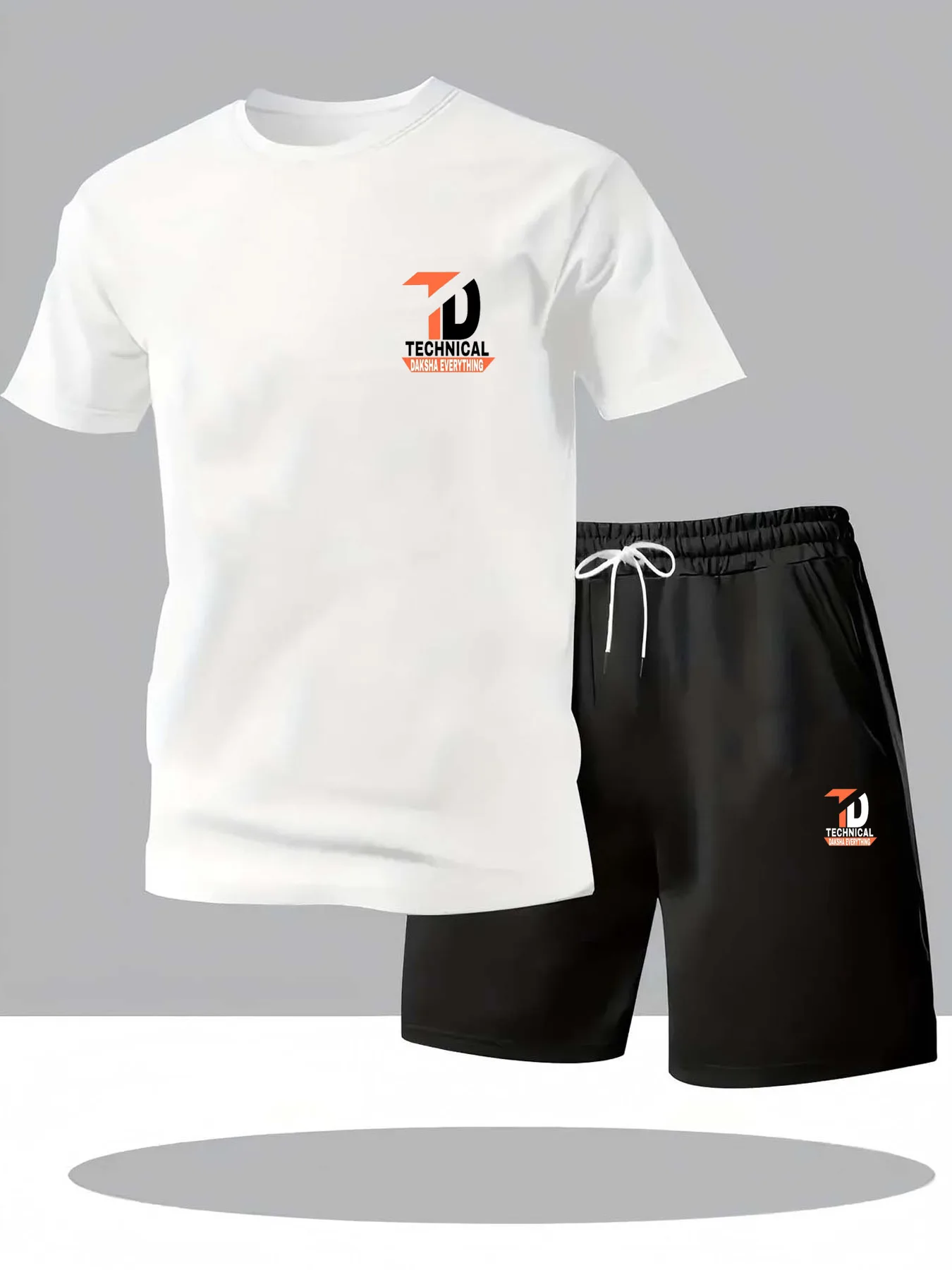 

Sportswear Quick Drying Fashion Two Piece Sets T-shirt Shorts Sets Men's Clothing Tracksuits Sets Men Breathable Clothes Workout