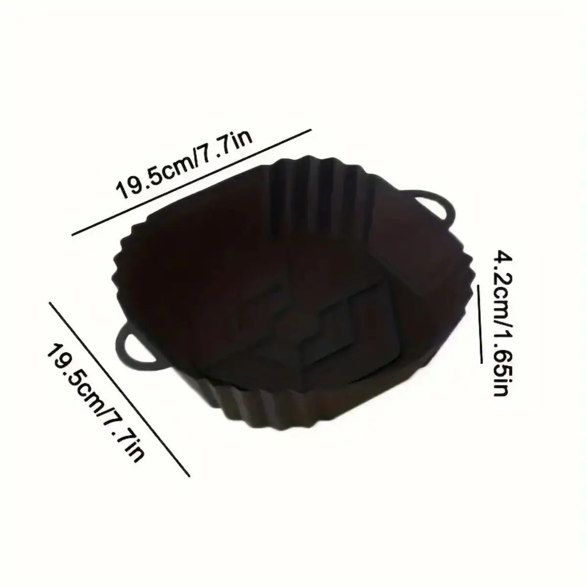 1pc Reusable Silicone Air Fryer Liner—Foldable, Non-stick Baking Mat—Heat Resistant, Kitchen Cooking Accessory