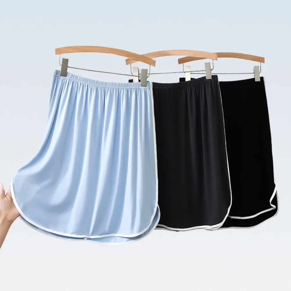 Loose Crotch Less Men's Sleeping Skirt No Underwear Sleep Artifact Pajama Pants Cool Side Split Bottomless Underpants Boy