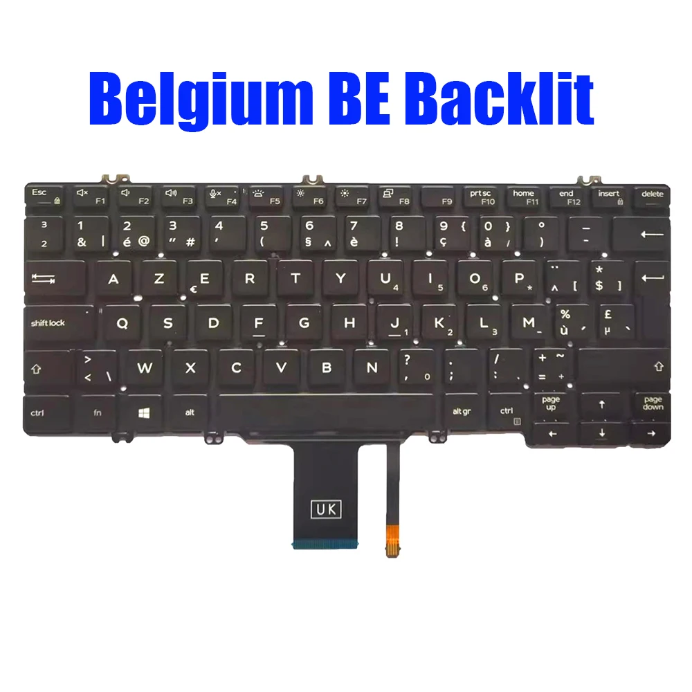 BR SP PO BE HB Keyboard For DELL For Latitude 5300 5310 2-in-1 5300 5310 7300 Brazilian Spanish Portugal Belgium Hebrew New