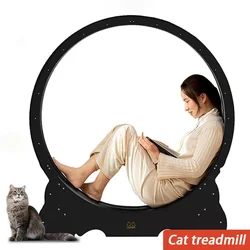 XL Large Silent Cat Treadmill Toy Running Wheel Cats Treadmill Roller Detachable Carpet Pet Fitness Exercise Pets Parkour Home