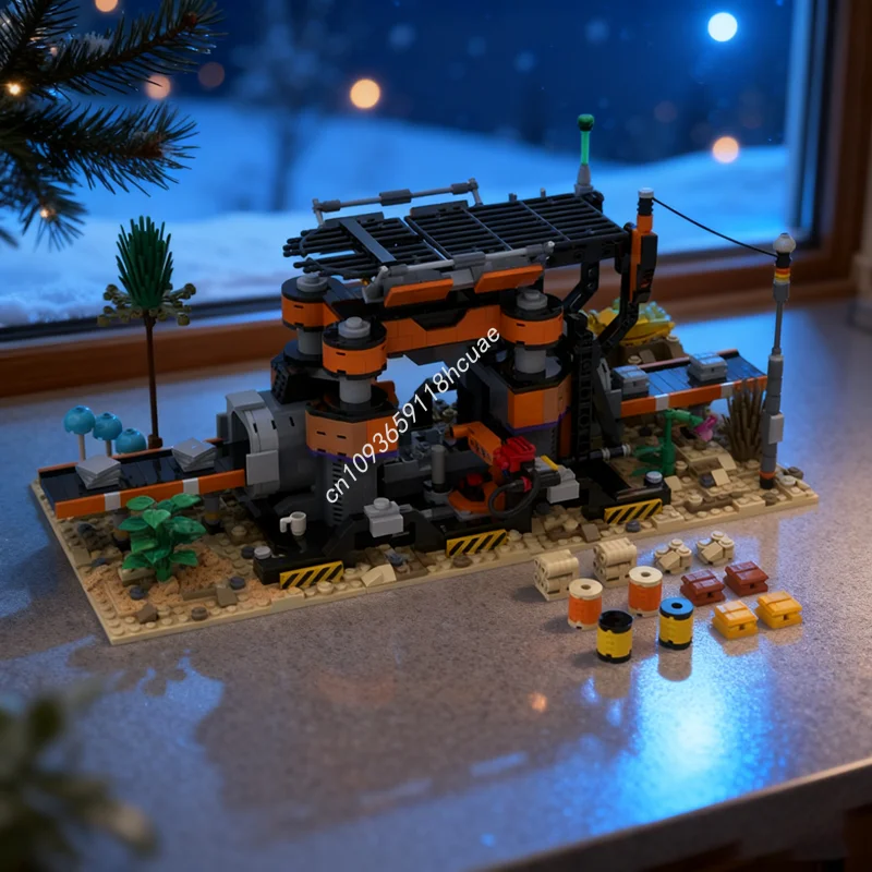 

1506 шт. MOC удовлетворяющий конструктор, модель строительных блоков, игрушка, конструкция, сборка, рождественские подарки, идея «сделай сам», образовательный кирпич