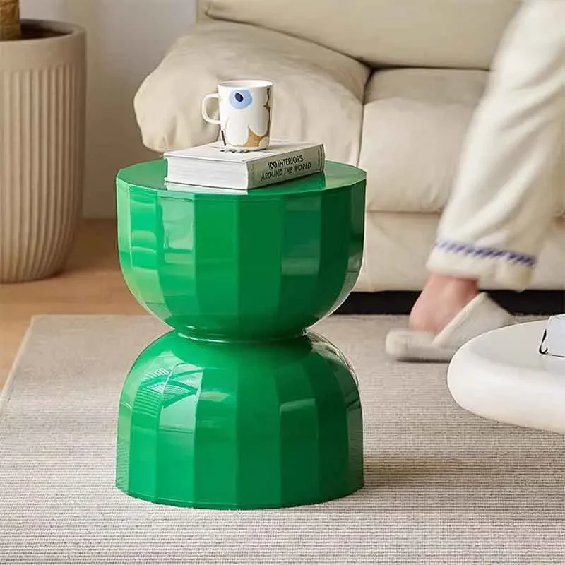 k*-Nordic Furniture,Plastic Coffee Table,Living Room Sofa Side Table,Hourglass Shaped Tea Table