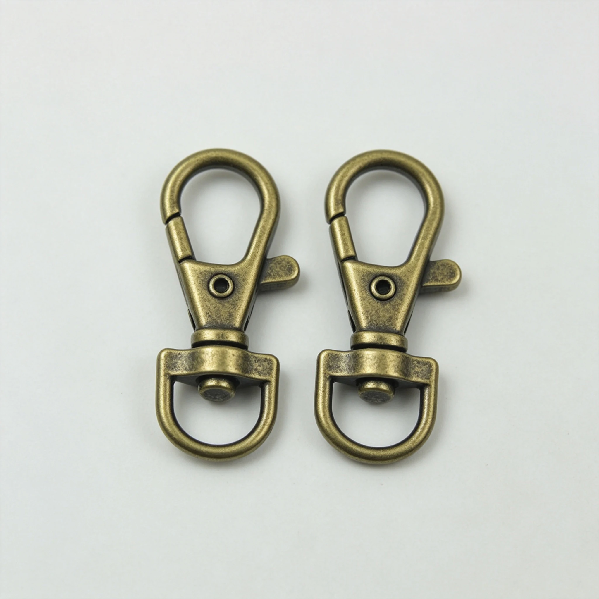 5/10 Stück Metall-Karabinerhaken Drehbarer D-Ring Auslöseclip Hummerverschluss Schnallen Karabiner für Taschenriemen Schlüsselanhänger Zubehör – Detail 5