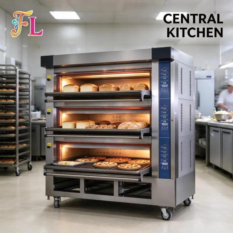 Commercial Baking Oven High Efficiency Convection Baking Machine Heat Insulation Shell Reduce Energy Loss Bakery