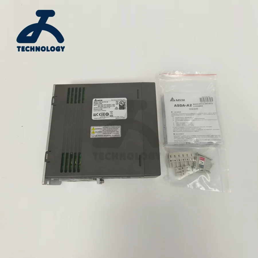 محرك سيرفو أصلي سلسلة دلتا ASD-B2 الجديدة 750 وات ASD-B2-0721-B ECMA-C20807RS ECMA-C20807SS مع الفرامل