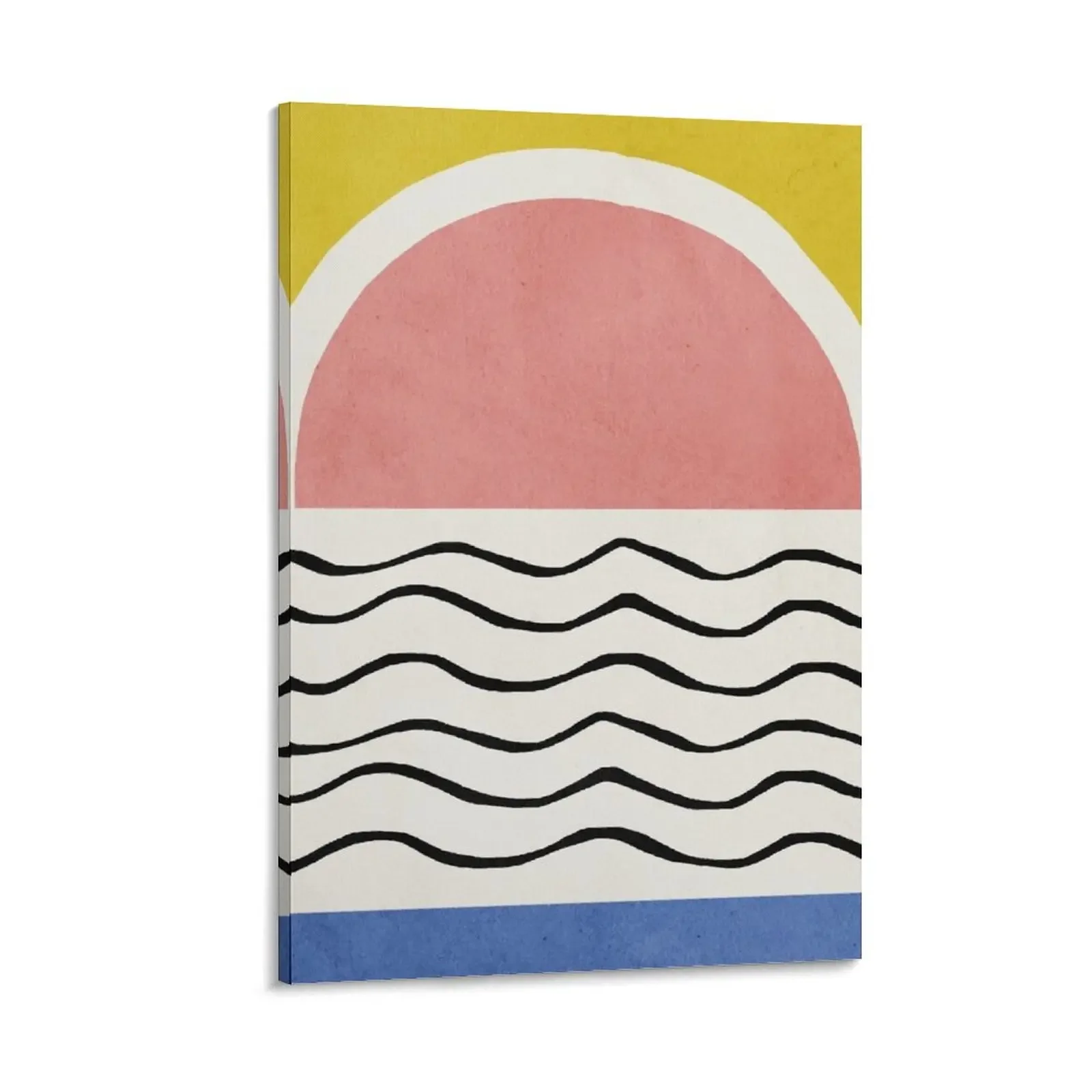 

Sunset, Abstract, Mid century modern kids wall art, Nursery room Canvas Painting Paintings on the wall Decor for room