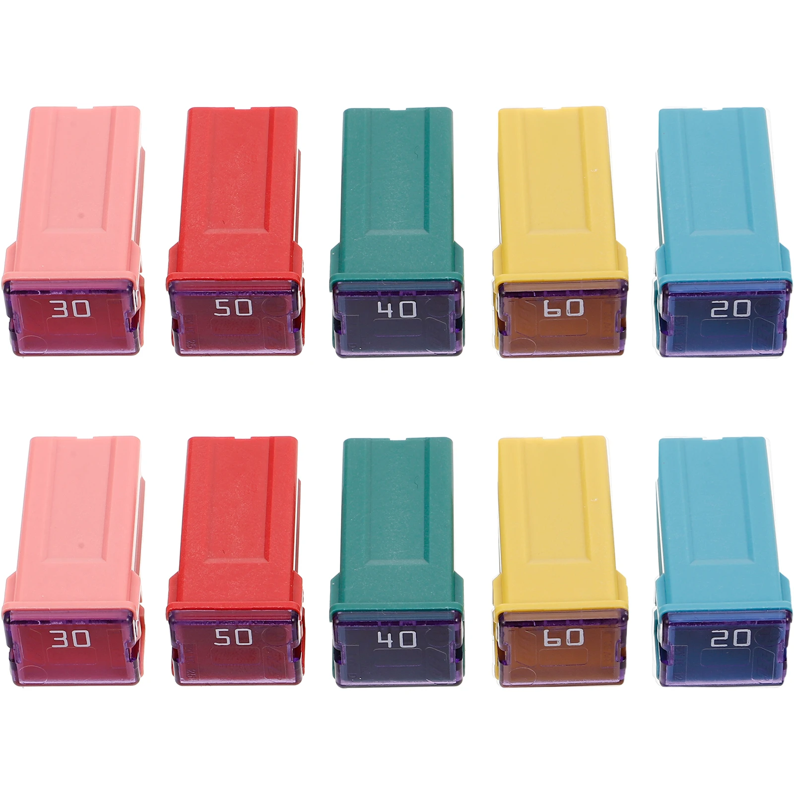 

10pcs Car Box Kit 20A-60A Mini Jcase Fuse Assortment For Vehicle Marine Boat Automotive Use Fuse Box Automotive Replacement