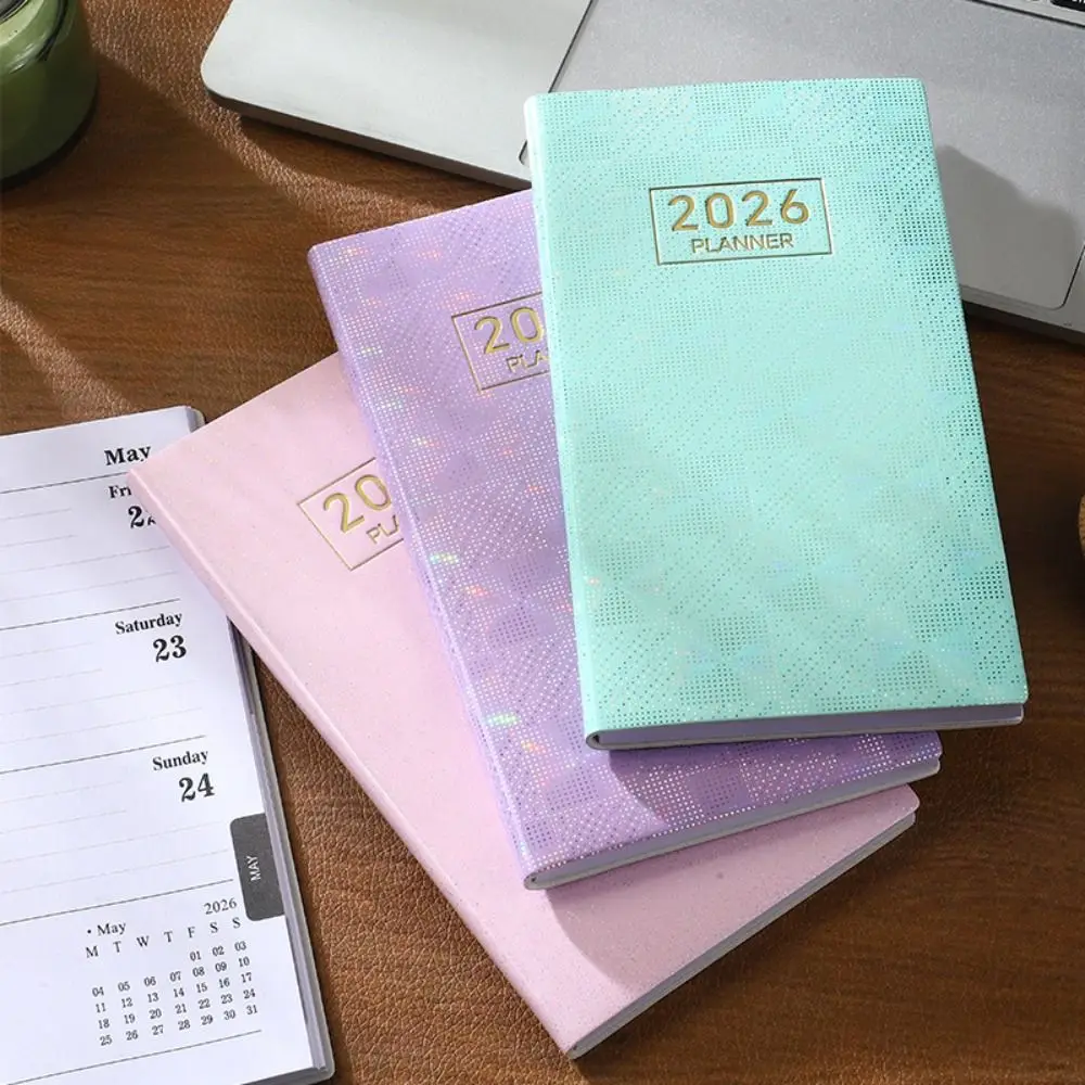 

A6 2026. Книга-расписание на английском языке с календарем. Книги для встреч. Список дел. Дизайн лазерной оболочки. Дневник. Блокноты для студентов.